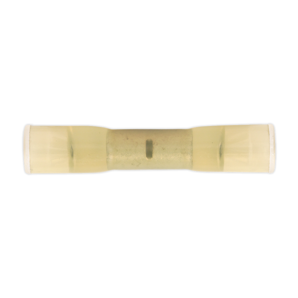 Sealey YTCS10 5.9mm Cold Seal Butt Connector Yellow - Pack of 10