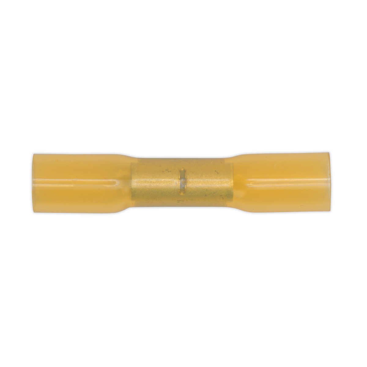 Sealey YTSB50 6.8mm Yellow Heat Shrink Butt Connector Terminal - Pack of 50