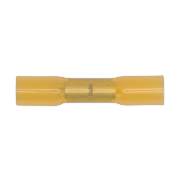 Sealey YTSB50 6.8mm Yellow Heat Shrink Butt Connector Terminal - Pack of 50