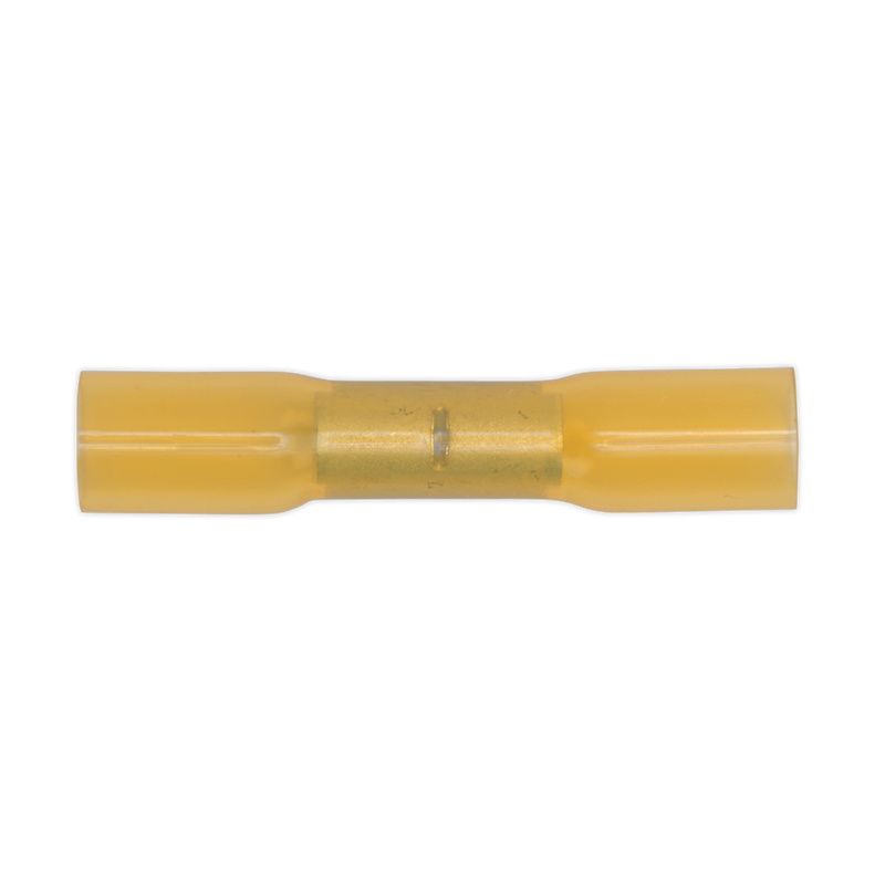 Sealey YTSB50 6.8mm Yellow Heat Shrink Butt Connector Terminal - Pack of 50