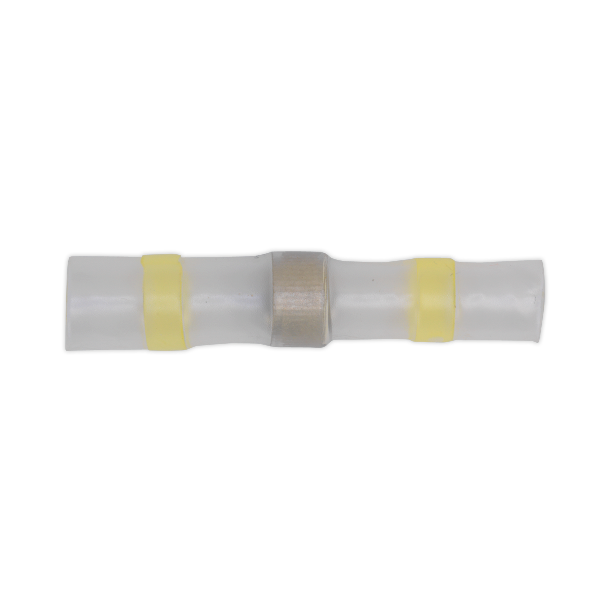 Sealey YTSSB25 Yellow Heat Shrink Solder Butt Connector Terminal - Pack of 25