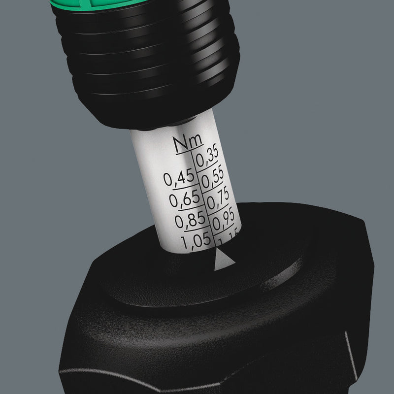 Wera 05074774001 Series 7400 Kraftform adjustable torque screwdrivers (0.1-3.0 Nm) with Rapidaptor quick-release chuck, 7432 x 0.90-1.50 Nm