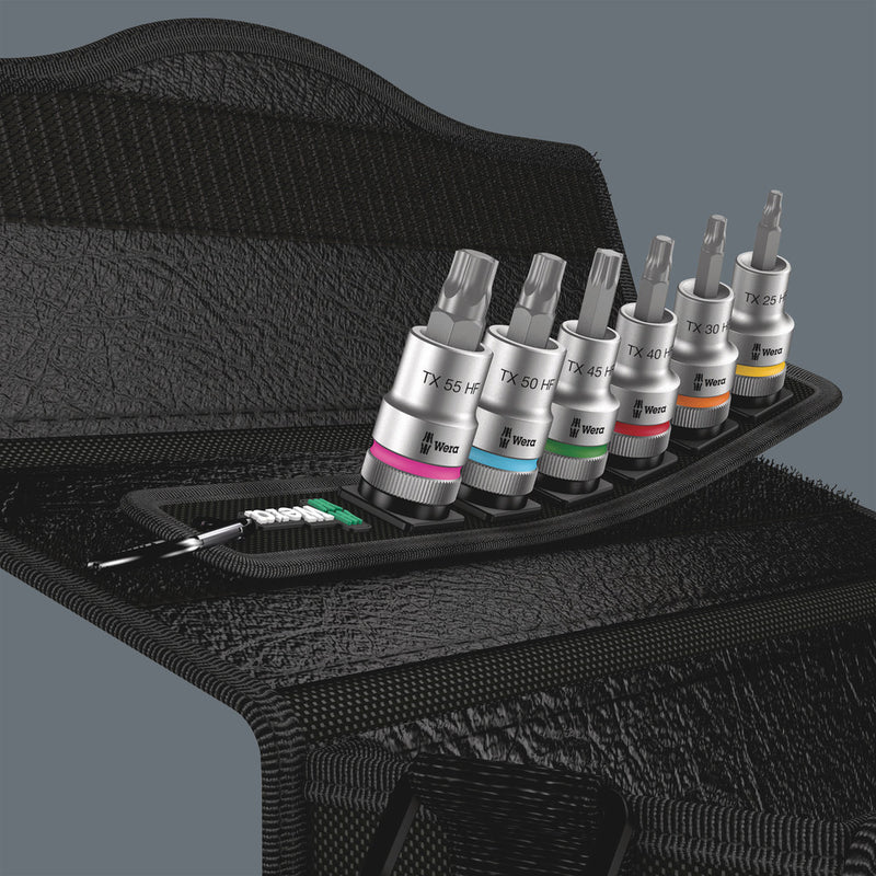 Wera 05003997001 Belt C 3 TORXÃ‚Â® HF Zyklop bit socket set with holding function, 1/2" drive, 6 pieces
