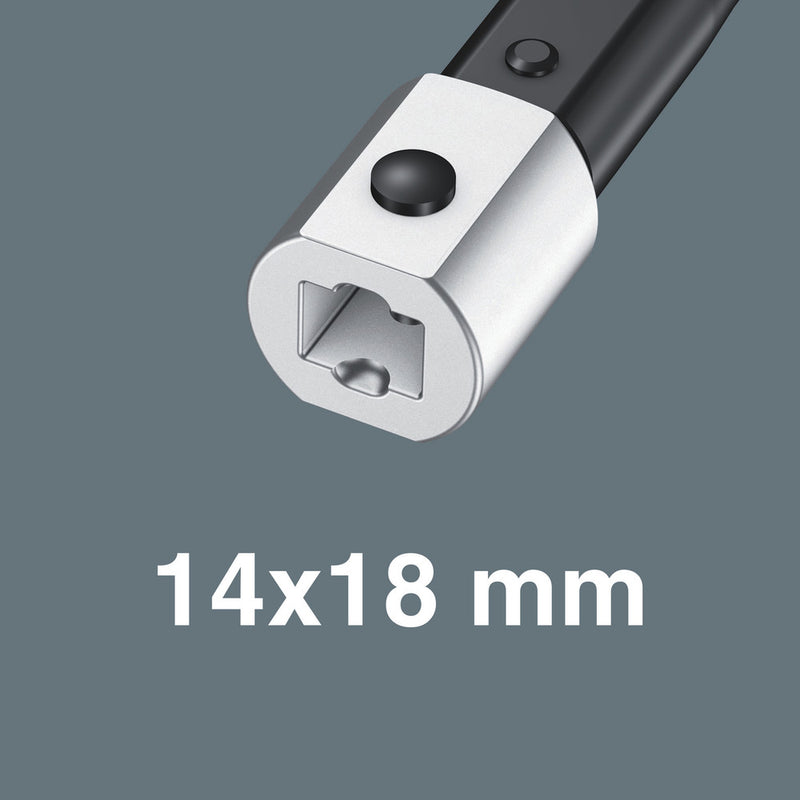 Wera 05075673001 Click-Torque XP 4 pre-set adjustable torque wrench for insert tools, 20-250 Nm, 20 Nm, 14x18 x 20.0 Nm x 20-250 Nm
