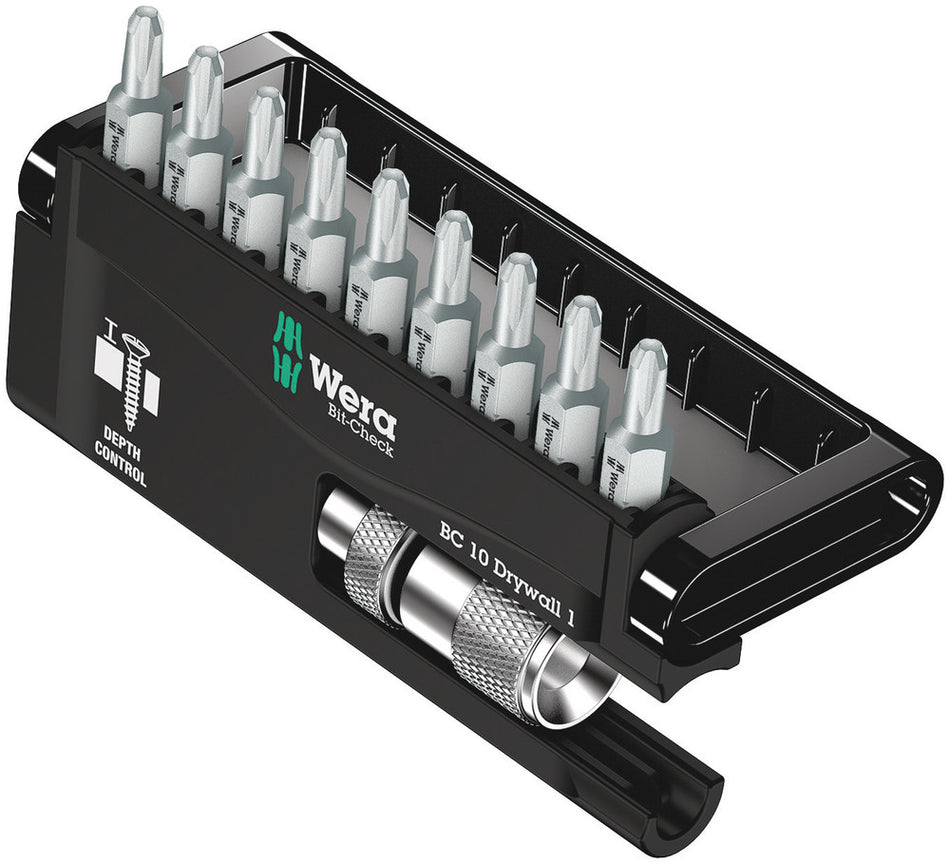Wera 05136011001 Bit-Check 10 Drywall 1, 10 pieces