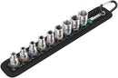 Wera 05003883001 Belt A 4 Zyklop socket set, 1/4" drive, 9 pieces