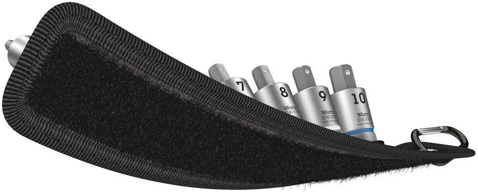 Wera 05003971001 Belt B 2 Zyklop In-Hex-Plus bit socket set with holding function, 3/8" drive, 8 pieces