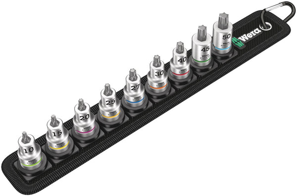 Wera 05003972001 Belt B 3 TORXÃ‚Â® HF Zyklop bit socket set with holding function, 3/8" drive, 9 pieces