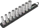 Wera 05004545001 Belt B Deep 1 socket set, 3/8" drive, 9 pieces