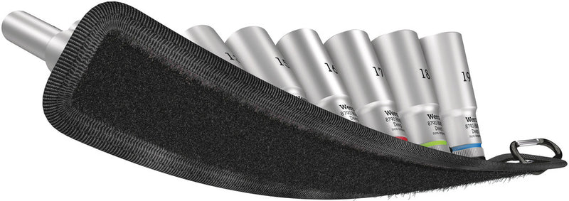 Wera 05004545001 Belt B Deep 1 socket set, 3/8" drive, 9 pieces