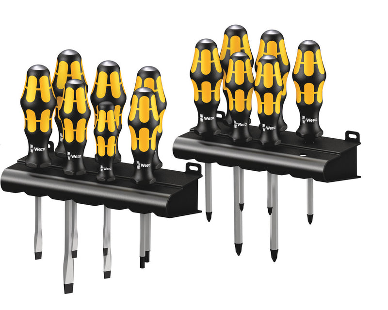 Wera 05133285001 Big Pack 900 Screwdriver set Kraftform Wera: Chiseldriver and rack, 13 pieces