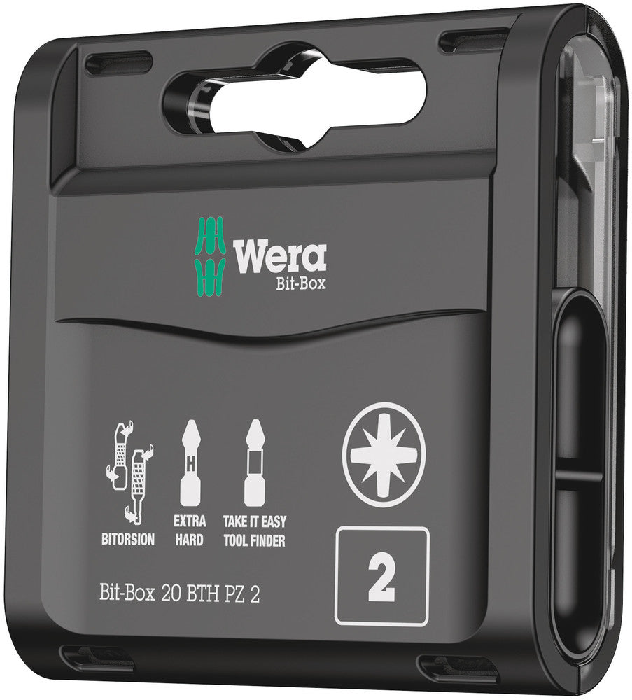 Wera 05057762001 Bit-Box 20 BTH PZ, PZ 2 x 25 mm, 20 pieces