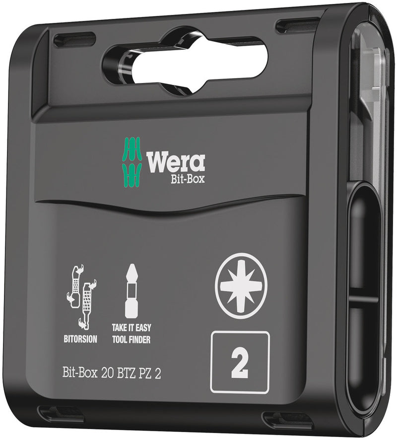 Wera 05057761001 Bit-Box 20 BTZ PZ, PZ 2 x 25 mm, 20 pieces