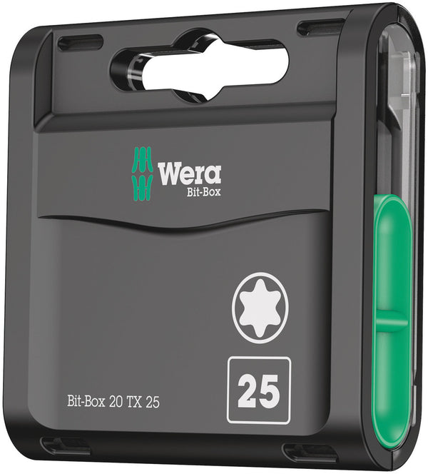 Wera 05057773001 Bit-Box 20 TX, TX 25 x 25 mm, 20 pieces