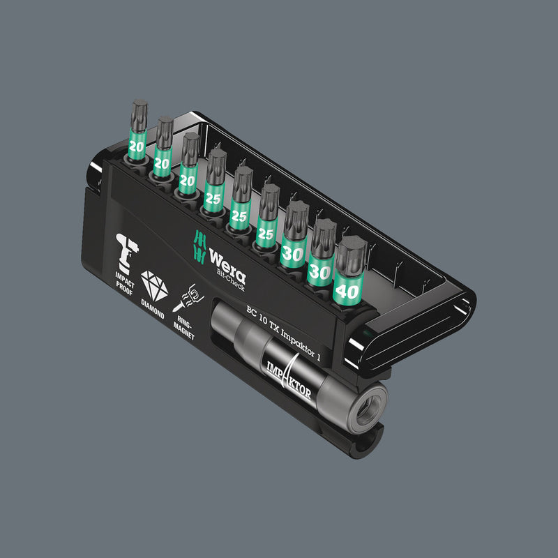 Wera 05057688001 Bit-Check 10 TX Impaktor 1, 10 pieces