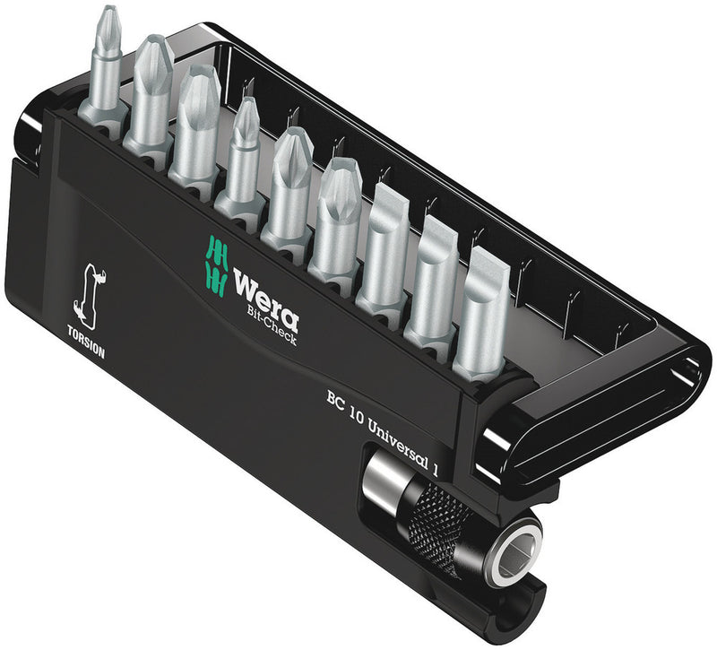 Wera 05056161001 Bit-Check 10 Universal 1, 10 pieces