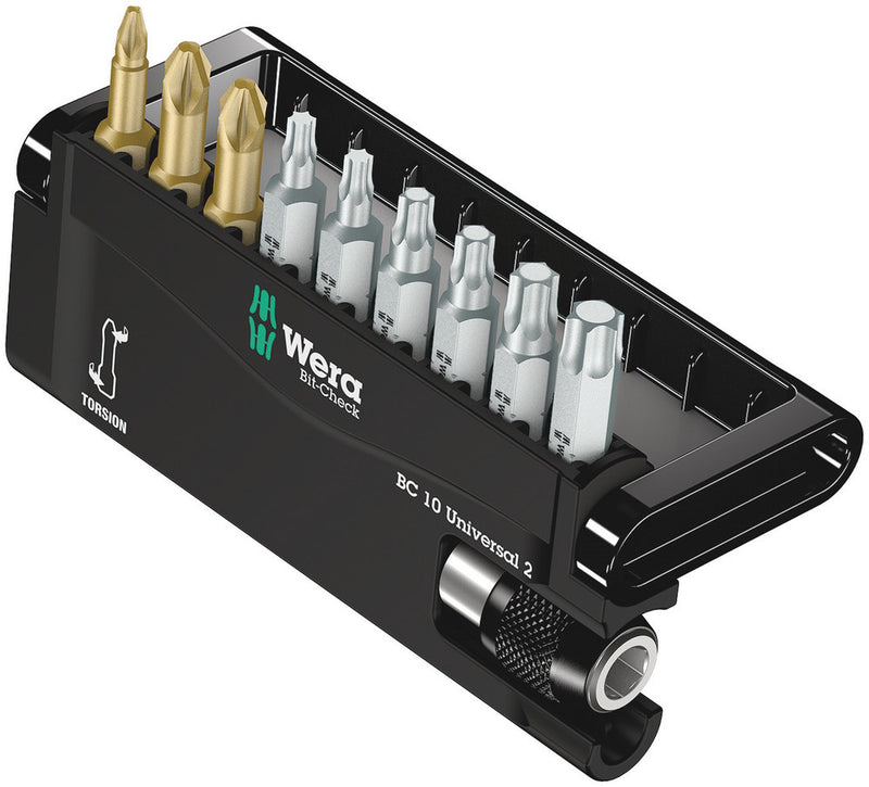 Wera 05134200001 Bit-Check 10 Universal 2, 10 pieces