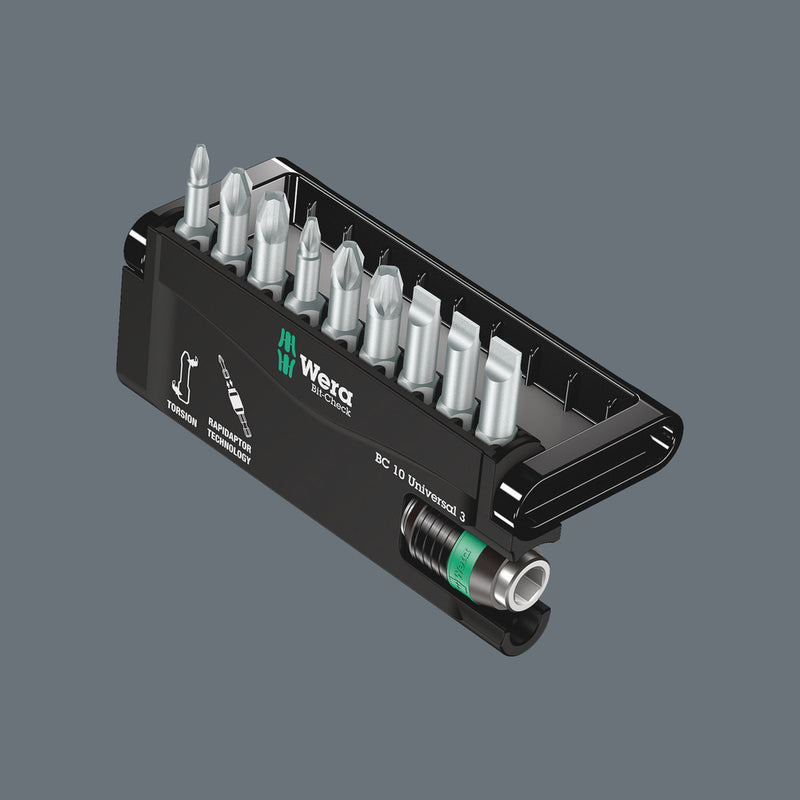 Wera 05056375001 Bit-Check 10 Universal 3, 10 pieces