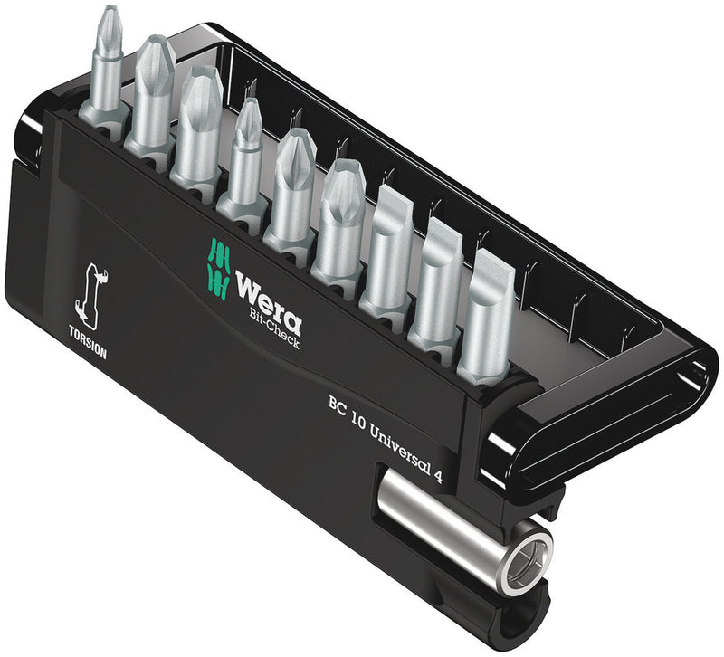 Wera 05056159001 Bit-Check 10 Universal 4, 10 pieces
