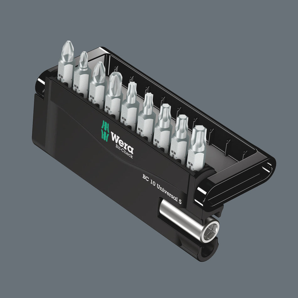 Wera 05073416001 Bit-Check 10 Universal 5 SB, 10 pieces