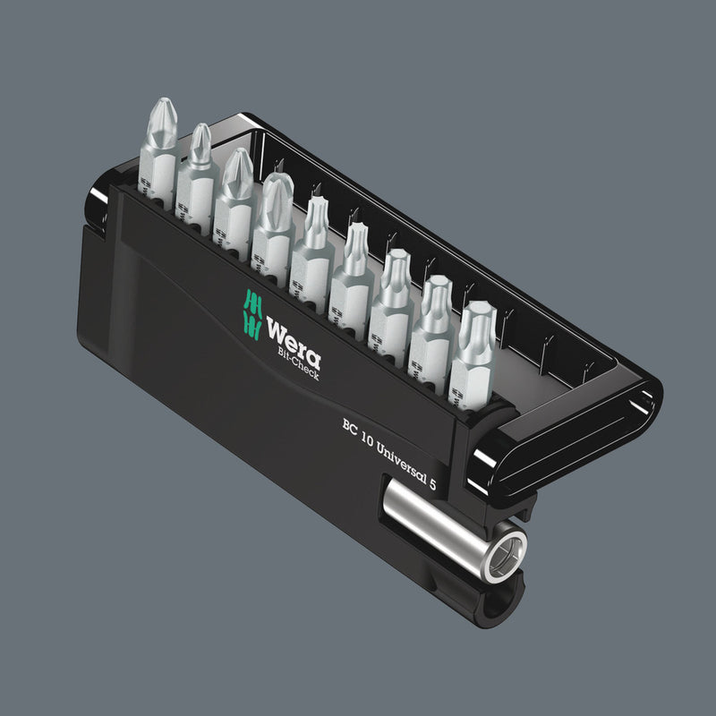 Wera 05073416001 Bit-Check 10 Universal 5 SB, 10 pieces