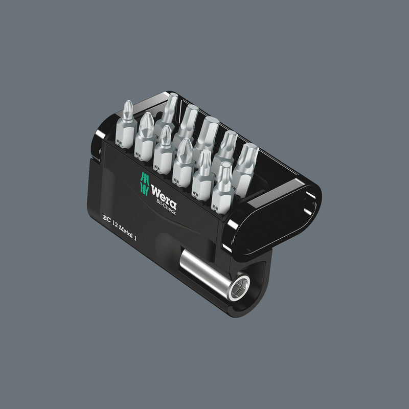 Wera 05136393001 Bit-Check 12 Metal 1 SB, 12 pieces