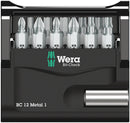 Wera 05057424001 Bit-Check 12 Metal 1, 12 pieces