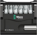 Wera 05057422001 Bit-Check 12 Wood 2, 12 pieces