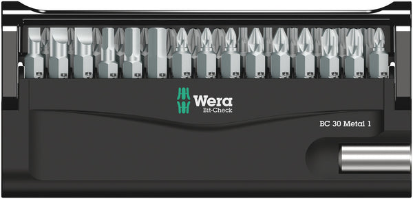 Wera 05057434001 Bit-Check 30 Metal 1, 30 pieces