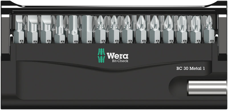 Wera 05057434001 Bit-Check 30 Metal 1, 30 pieces