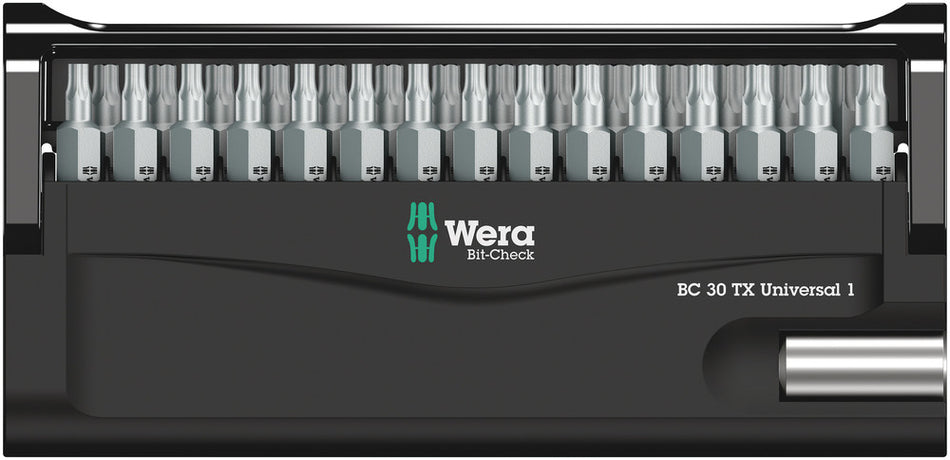 Wera 05057908001 Bit-Check 30 TX Universal 1, 30 pieces