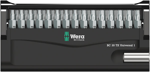 Wera 05057908001 Bit-Check 30 TX Universal 1, 30 pieces