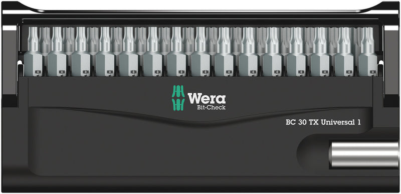Wera 05057908001 Bit-Check 30 TX Universal 1, 30 pieces