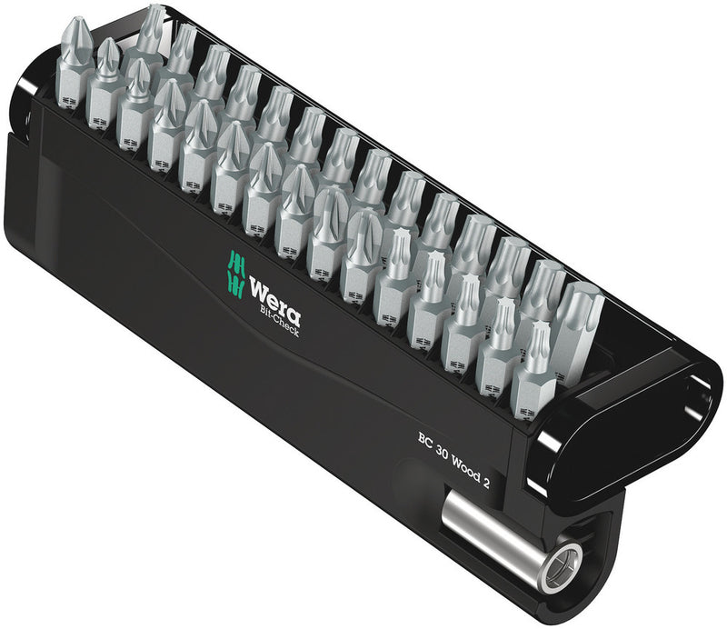Wera 05057432001 Bit-Check 30 Wood 2, 30 pieces
