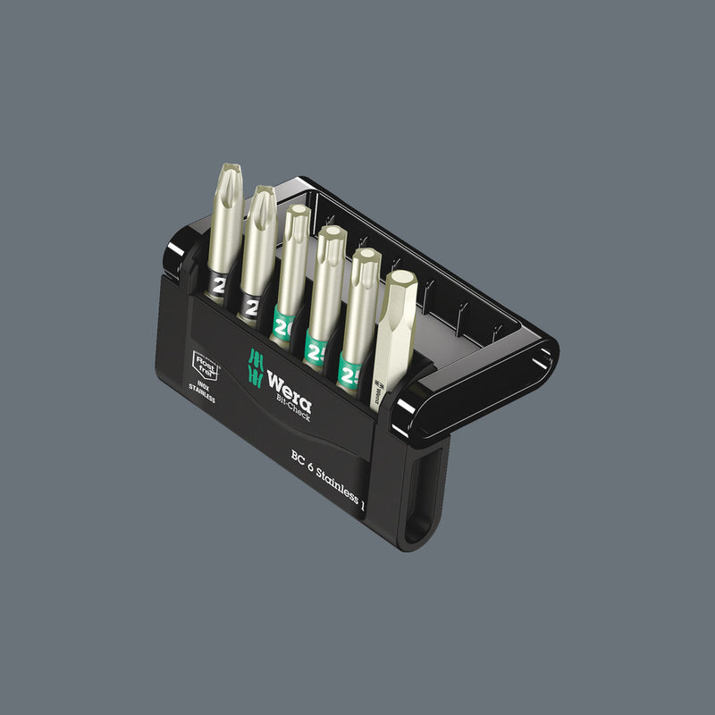 Wera 05073634001 Bit-Check 6 Stainless 1 SB, 6 pieces