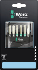 Wera 05073634001 Bit-Check 6 Stainless 1 SB, 6 pieces