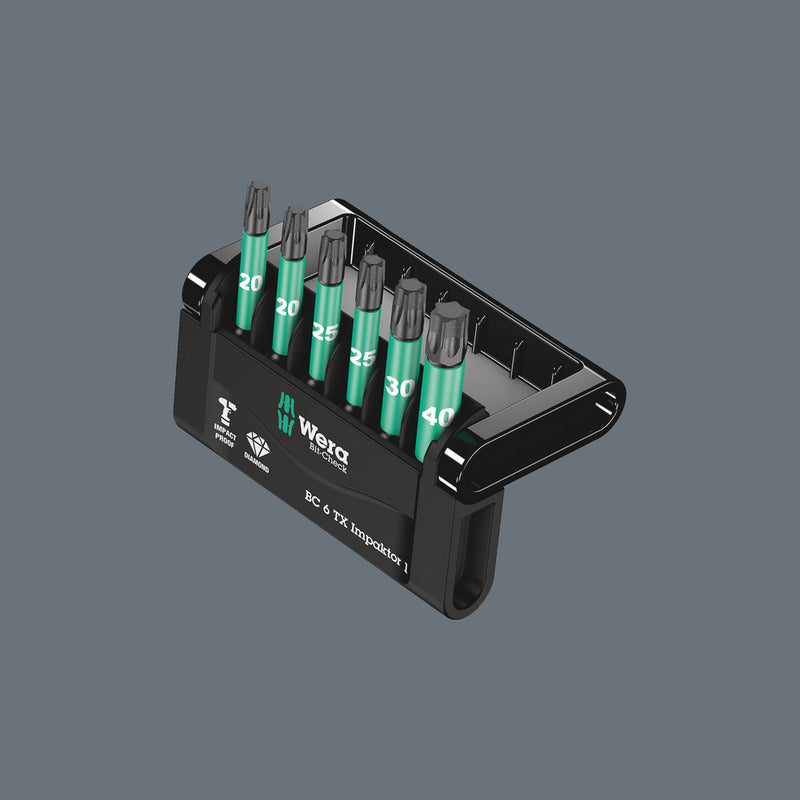 Wera 05057693001 Bit-Check 6 TX Impaktor 1, 6 pieces