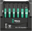 Wera 05057693001 Bit-Check 6 TX Impaktor 1, 6 pieces