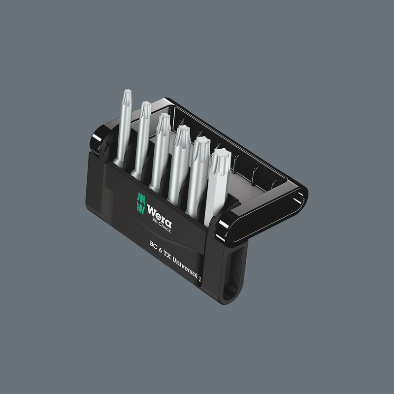 Wera 05073637001 Bit-Check 6 TX Universal 1 SB, 6 pieces