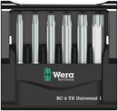 Wera 05056472001 Bit-Check 6 TX Universal 1, 6 pieces