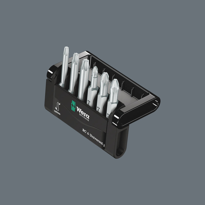 Wera 05056473001 Bit-Check 6 Universal 2, 6 pieces