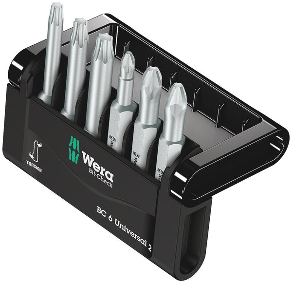 Wera 05073638001 Bit-Check 6 Universal 2 SB, 6 pieces