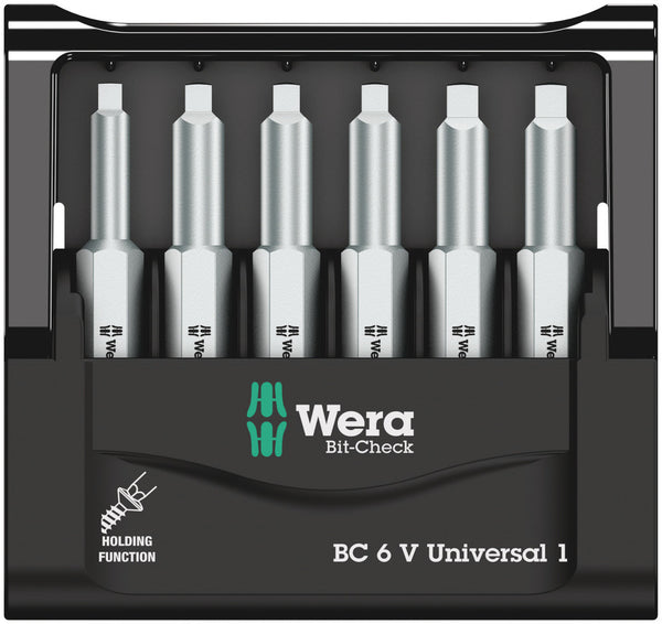 Wera 05056478001 Bit-Check 6 V Universal 1, 6 pieces