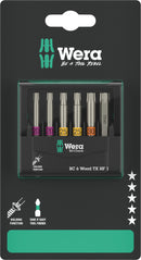Wera 05073639001 Bit-Check 6 Wood TX HF 1 SB, 6 pieces