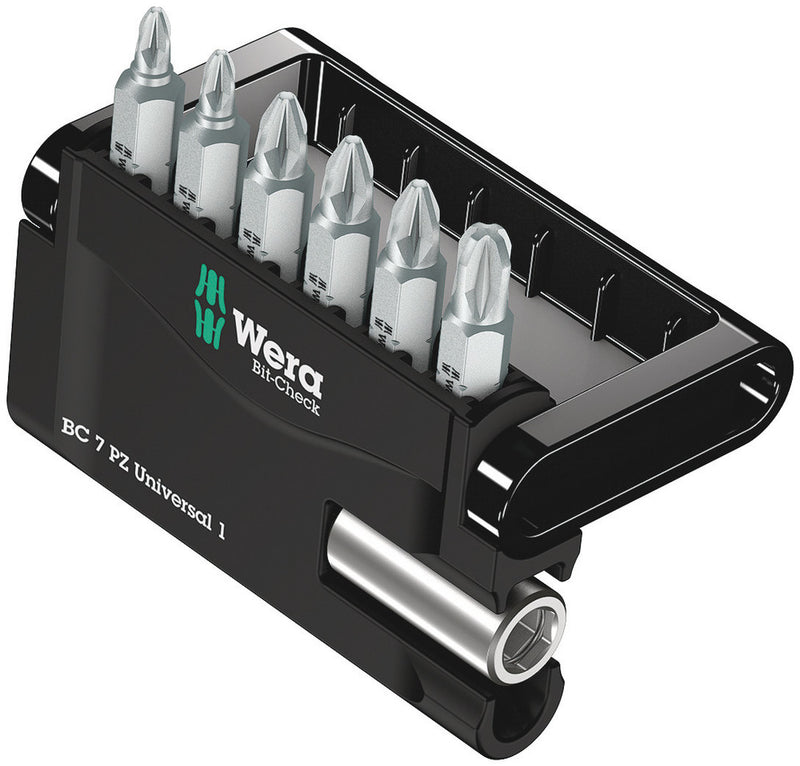 Wera 05056296001 Bit-Check 7 PZ Universal 1, 7 pieces