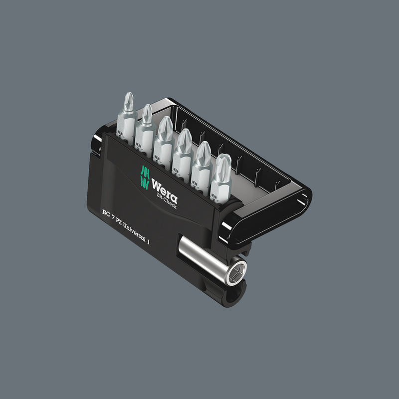 Wera 05056296001 Bit-Check 7 PZ Universal 1, 7 pieces