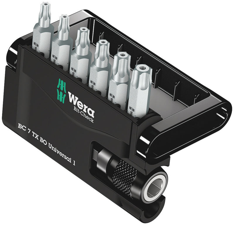Wera 05056158001 Bit-Check 7 TX BO Universal 1, 7 pieces