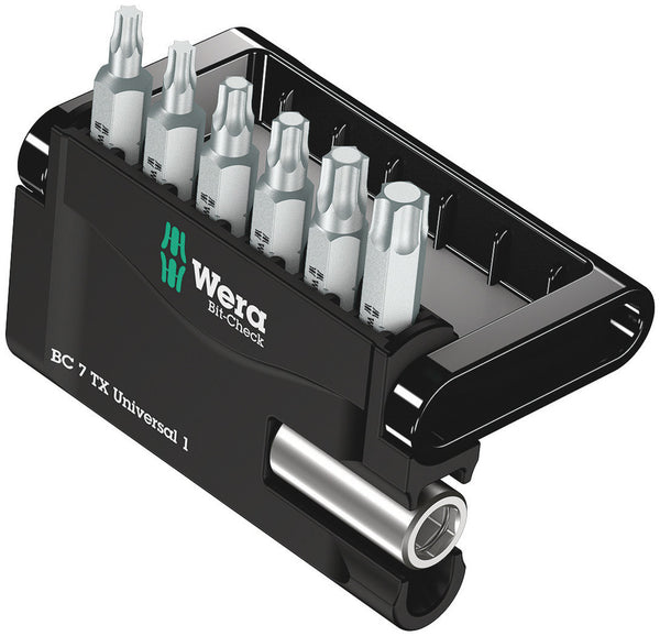 Wera 05073404001 Bit-Check 7 TX Universal 1 SB, 7 pieces