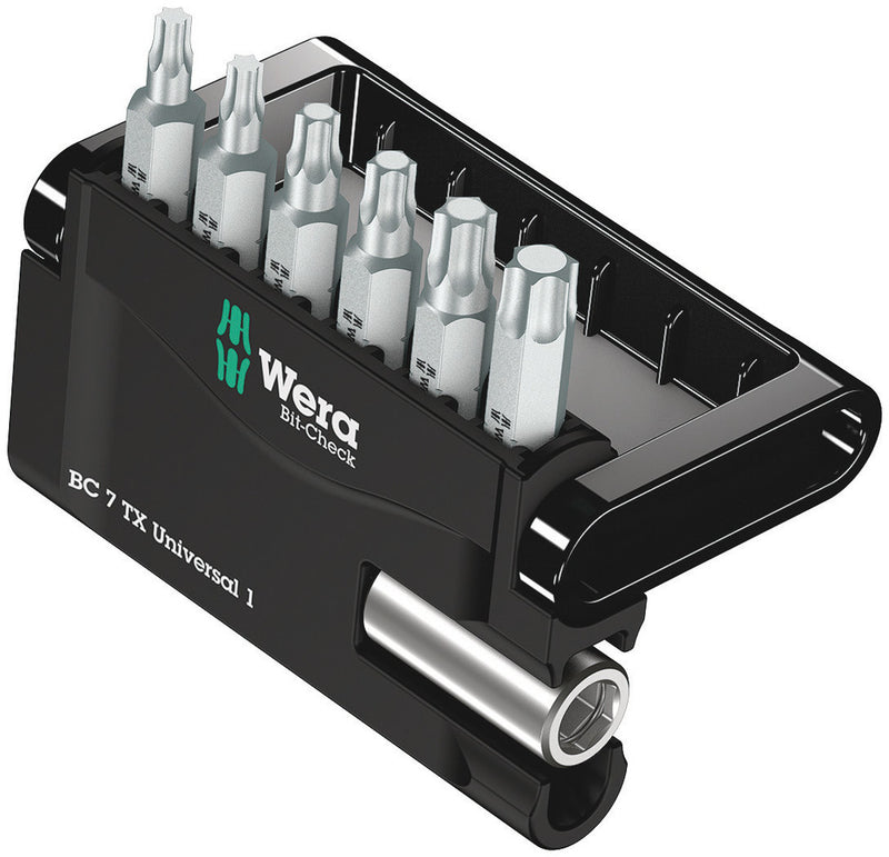 Wera 05056294001 Bit-Check 7 TX Universal 1, 7 pieces