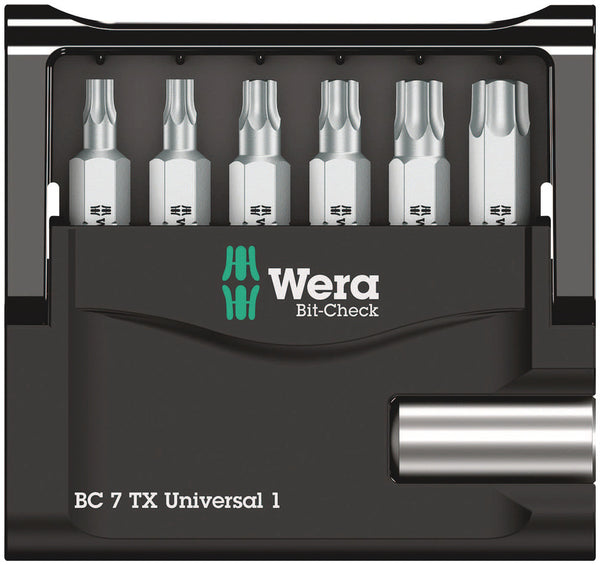Wera 05056294001 Bit-Check 7 TX Universal 1, 7 pieces